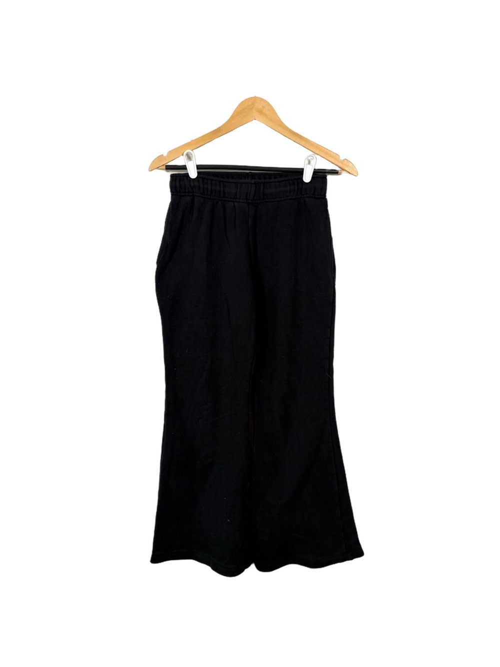 Wild Fable Womens XS Black Fleece Wide Leg Flare Sweatpants Pull On